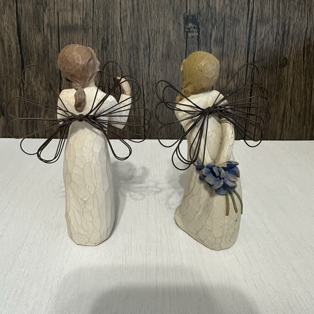 Willow Tree Angel Figurines Thank You Just For You Lot of 2 Demdaco Susan Lordi - Picture 4 of 6